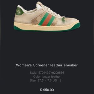 Gucci Women's Screener leather sneaker